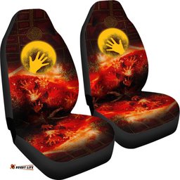 Aboriginal Car Seat Covers Indigenous Flag Hand Art