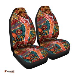 Aboriginal Boomerang Car Seat Cover Indigenous