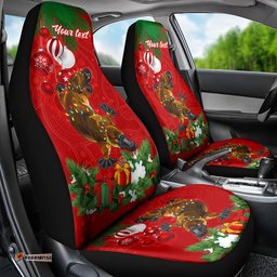 Personalised Platypus Lover Car Seat Cover Australia Merry Christmas Aboriginal
