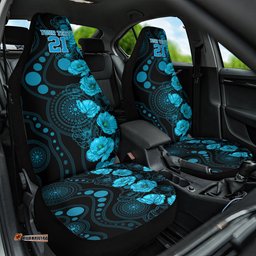 Strikers Cricket Never Forget Custom Car Seat Cover ANZAC Day with Poppy Aboriginal