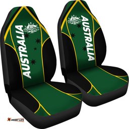 Car Seat Covers Australian Coat Of Arms Green Seat Covers