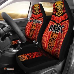 ANZAC Lest We Forget Poppy Car Seat Covers New Zealand Maori Silver Fern Australia Aboriginal