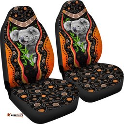 Koala Aboriginal Art Seat Covers Boomerang