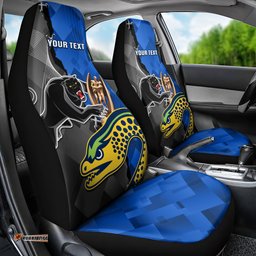 Personalised Panthers And Eels Car Seat Cover Sporty Version