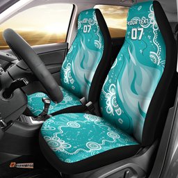 Custom Brisbane Cricket Indigenous Car Seat Cover Feel The Heat