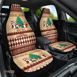Australia Penguin Christmas Argyle Pattern Personalised Car Seat Cover