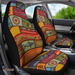 Car seat Covers Aboriginal Art With Animals