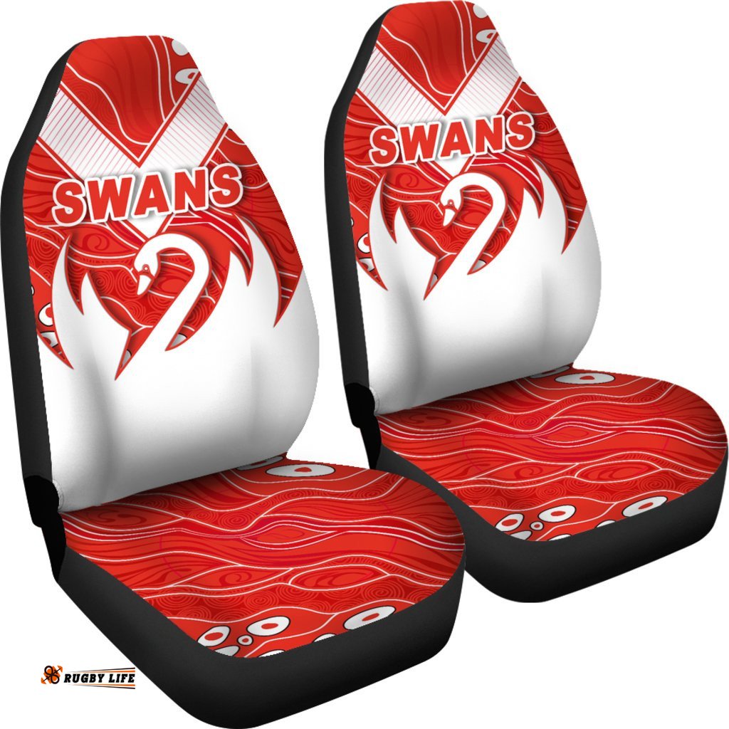 Swans Special Car Seat Covers Indigenous Sydney