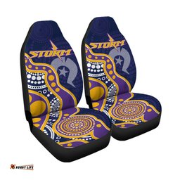 NAIDOC Week Melbourne Storm Car Seat Covers - Aboriginal Dot Painting