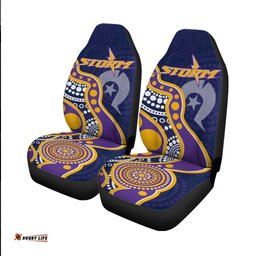 NAIDOC Week Melbourne Storm Car Seat Covers - Aboriginal Dot Painting