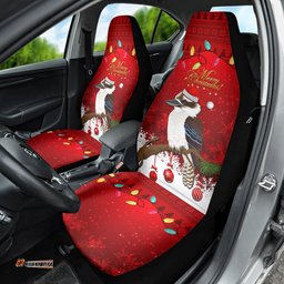 Australia Christmas Car Seat Cover Aussie Kookaburra Santa Merry Xmas
