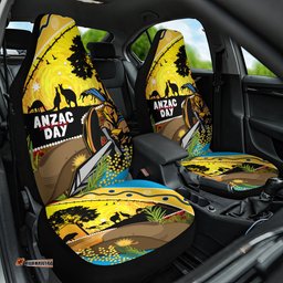 Titans Rugby ANZAC Day Car Seat Cover GLD Mascot Rosemary Starry Night