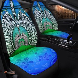 Car Seat Cover Turtle Background With Dhari Mask