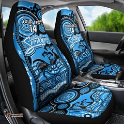 Custom Adelaide Strikers Cricket Car Seat Cover Happy Australia Day Aboriginal Art