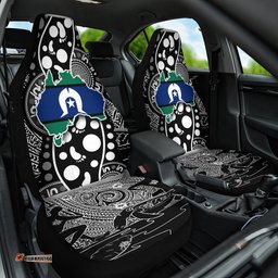 Torest Trait Islands Map Mix Aboriginal Pattern Car Seat Cover