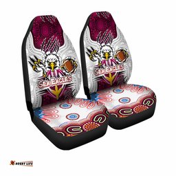 Sea Eagles Rugby Custom Indigenous Car Seat Cover Super Sea Eagles Scratch Style