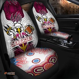 Sea Eagles Rugby Custom Indigenous Car Seat Cover Super Sea Eagles Scratch Style