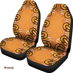 Aboriginal Car Seat Covers Indigenous Art Patterns Ver03