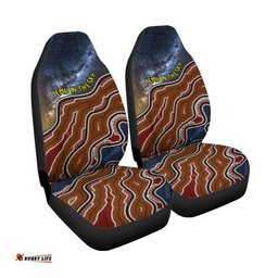Emu In The Sky Australia Aboriginal Car Seat Covers