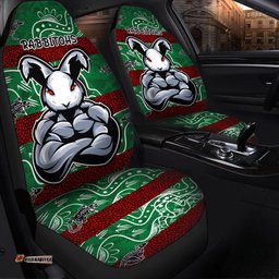 Rabbitohs Rugby Car Seat Covers Custom Indigenous Super Rabbitohs Car Seat Covers