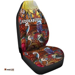 Australia Kookaburra Dreaming Aboriginal Arty Style Car Seat Cover