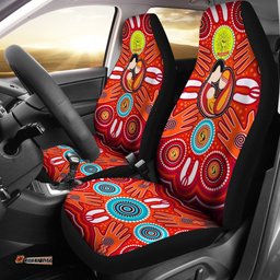 Car Seat Covers Aboriginal Family With Dot Painting art 06