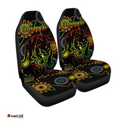 Panthers Rugby Car Seat Cover Custom Indigenous Black Panthers Car Seat Cover