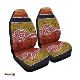 Car Seat Cover Aboriginal Dot Style