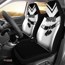 Western Suburbs Magpies Car Seat Covers Original Style White