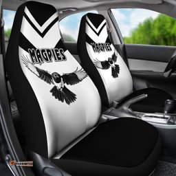 Western Suburbs Magpies Car Seat Covers Original Style White