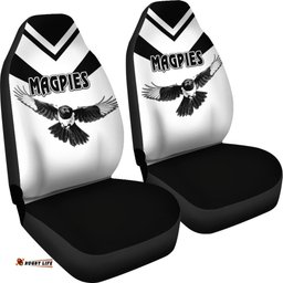 Western Suburbs Magpies Car Seat Covers Original Style White