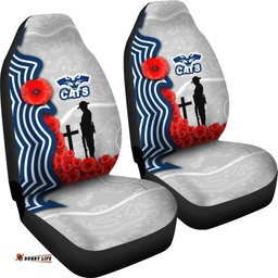 Geelong Car Seat Covers Cats ANZAC Day Indigenous