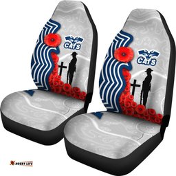 Geelong Car Seat Covers Cats ANZAC Day Indigenous