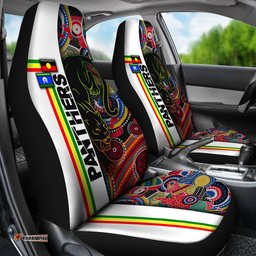 Panthers Black NAIDOC Week Car Seat Covers Power Style