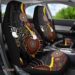 PALYKU Australia Lizard Aboriginal Art Car Seat Cover
