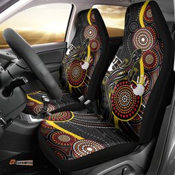 PALYKU Australia Lizard Aboriginal Art Car Seat Cover