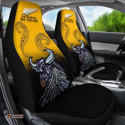 New Zealand Maori Car Seat Covers Taranaki Bull