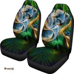 Car Seat Covers - 3D Koala Seat Covers - Koala Aussie Greeting