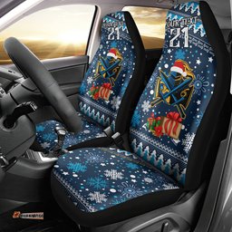 Custom Titans Rugby Car Seat Cover Chirstmas Vibe