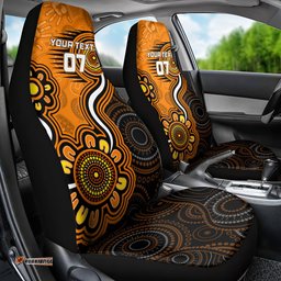 Custom Scorchers Cricket Indigenous Car Seat Cover Champions Fire Up