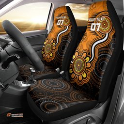 Custom Scorchers Cricket Indigenous Car Seat Cover Champions Fire Up
