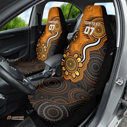 Custom Scorchers Cricket Indigenous Car Seat Cover Champions Fire Up