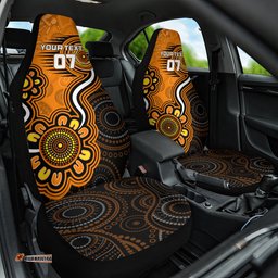 Custom Scorchers Cricket Indigenous Car Seat Cover Champions Fire Up