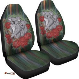 Car Seat Covers Koala Family Drawing Painting