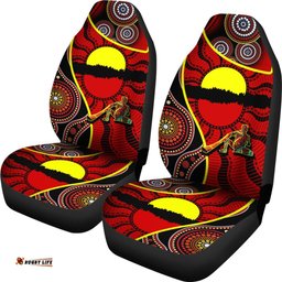 Car Seat Covers Australia Aboriginal Dots With Didgeridoo