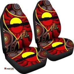Car Seat Covers Australia Aboriginal Dots With Didgeridoo