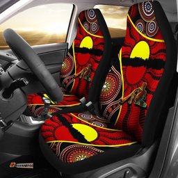 Car Seat Covers Australia Aboriginal Dots With Didgeridoo