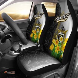 Cornwall Celtic Custom Personalised Car Seat Covers Daffodil With Seal