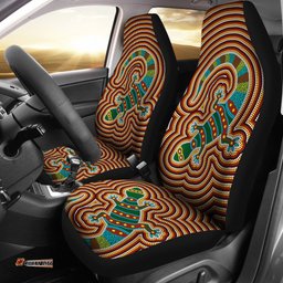 Aboriginal Car Seat Covers, Lizard Dot Painting Patterns