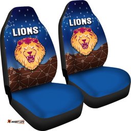 Brisbane Lions Car Seat Covers Simple Indigenous